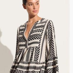 Devotion
ELLA SHORT DRESS, cream and black, size small